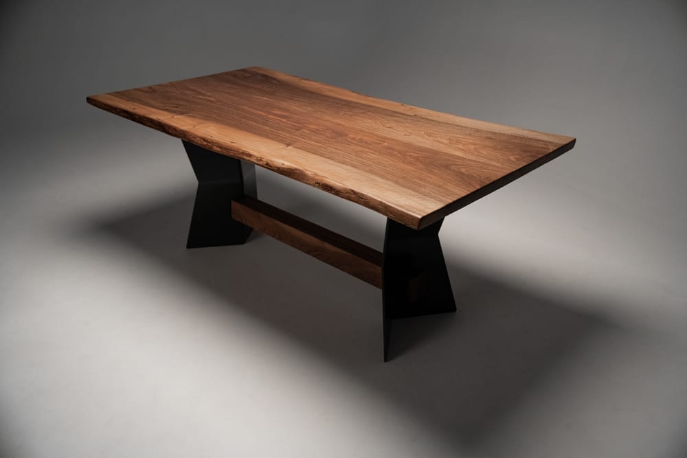 Farmhouse Dining Table In English Walnut - Image 3