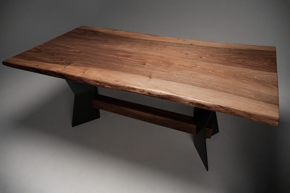 Farmhouse Dining Table In English Walnut - Image 4