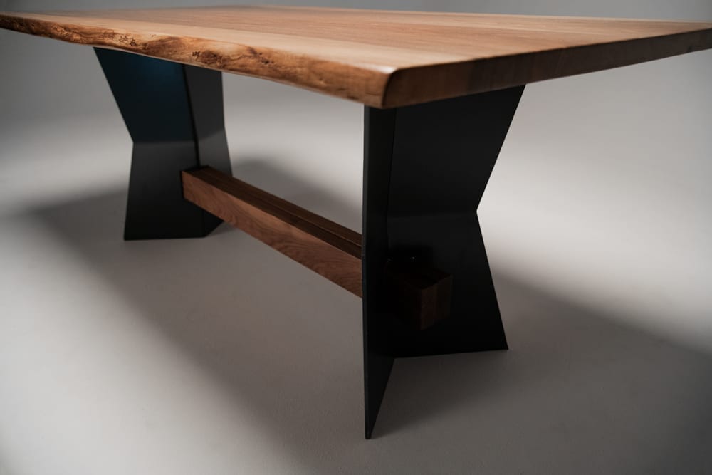 Farmhouse Dining Table In English Walnut - Image 5