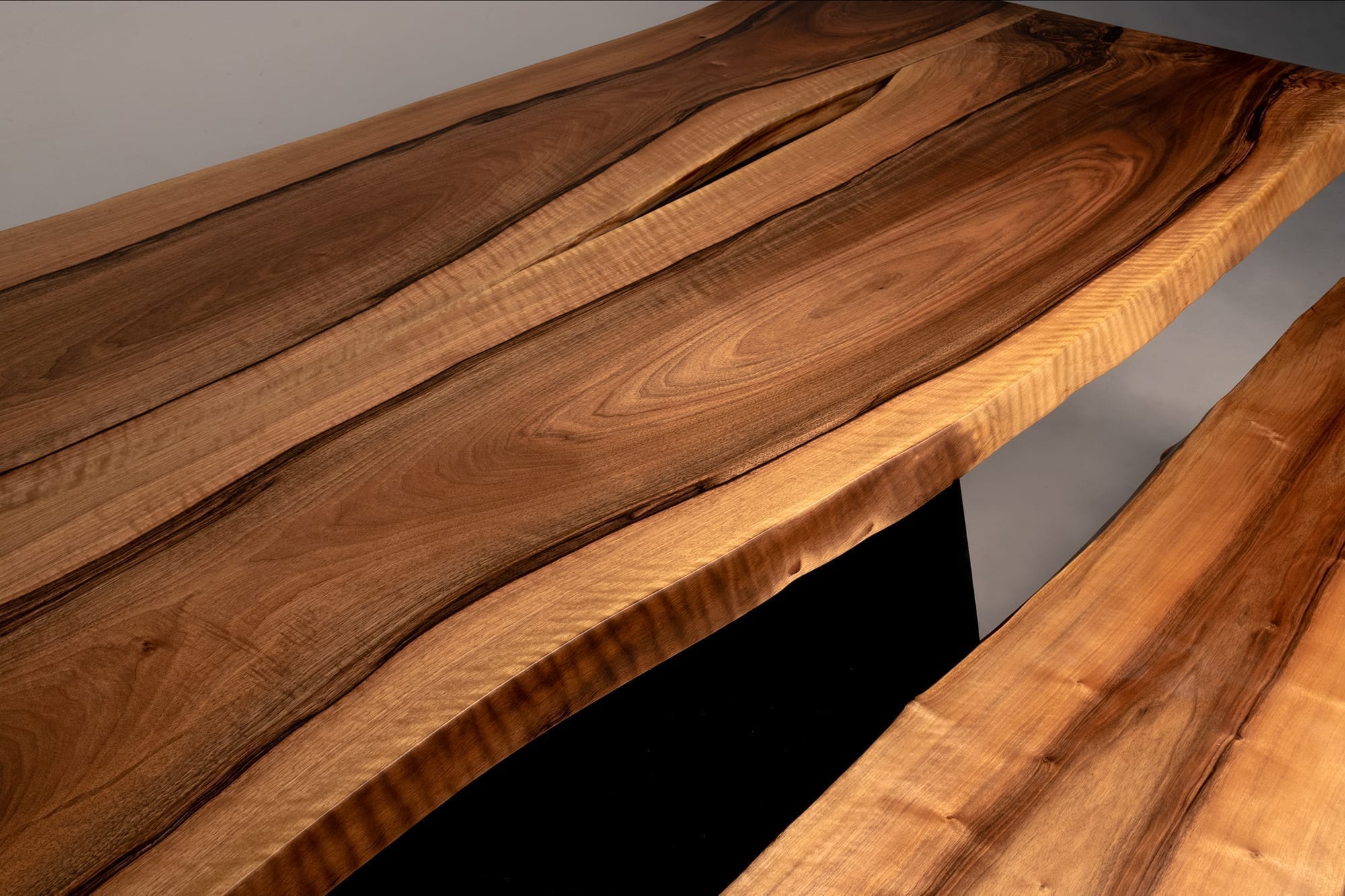 Dining Table and Bench Set In French Walnut - Image 4