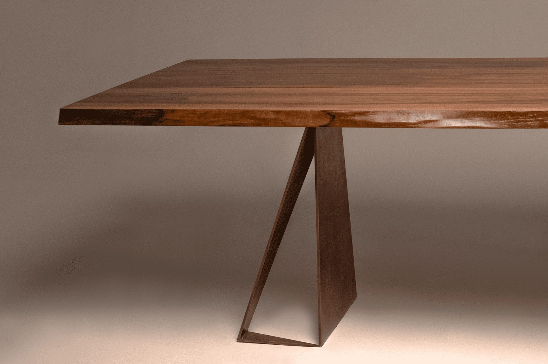 Twelve Seater Walnut Dining Table | Internal Live Edge - Image 2