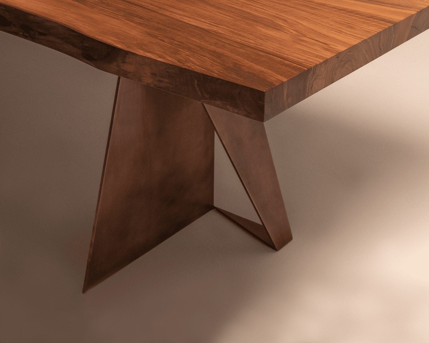 Twelve Seater Walnut Dining Table | Internal Live Edge - Image 3