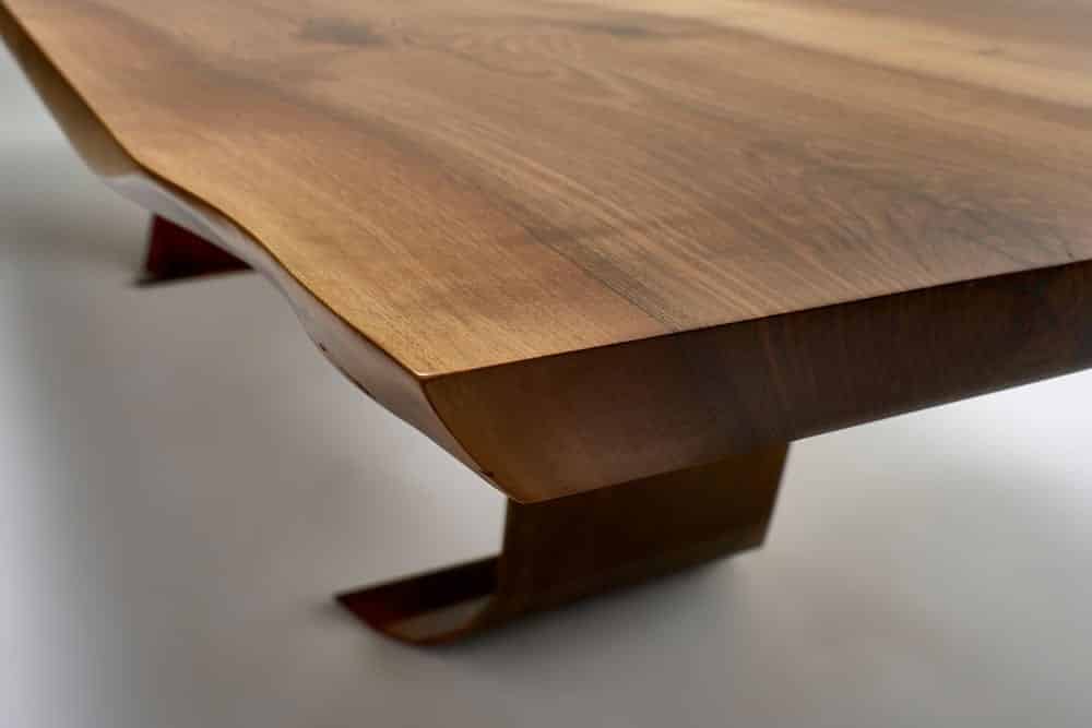 Walnut And Copper Dining Table - Image 2